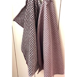Theedoek - Ruit Klein - Burgundy